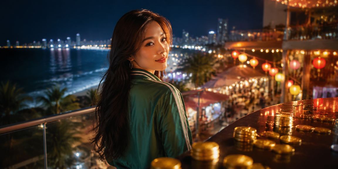 Người dùng truy cập ứng dụng casino aci tại chợ đêm Đà Nẵng